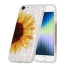 For iPhone SE 2022 / SE 2020 / 8 / 7 Shell Texture Pattern Full-coverage TPU Shockproof Protective Case(Yellow Sunflower) - 1