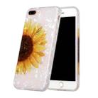Shell Texture Pattern Full-coverage TPU Shockproof Protective Case For iPhone 7 Plus / 8 Plus(Yellow Sunflower) - 1