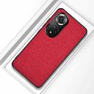 For Honor 50 Shockproof Cloth Texture PC + TPU Protective Case(Red) - 1