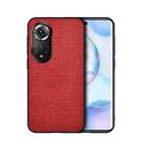 For Honor 50 Shockproof Cloth Texture PC+ TPU Protective Case(Red) - 1