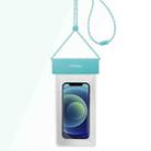 MOMAX SR25 IPX8 Outdoor Transparent PC+TPU Waterproof Bag with Lanyard For Mobile Phones Below 7 inche(Blue) - 1