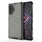 For Xiaomi Redmi K40 Gaming Shockproof Honeycomb PC + TPU Protective Case(Black) - 1