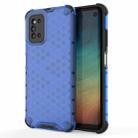 For Samsung Galaxy F52 5G Shockproof Honeycomb PC + TPU Protective Case(Blue) - 1