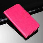 For OnePlus Nord CE 5G idewei Crazy Horse Texture Horizontal Flip Leather Case with Holder & Card Slots & Wallet(Rose Red) - 1