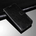 For Samsung Galaxy A82 5G idewei Crazy Horse Texture Horizontal Flip Leather Case with Holder & Card Slots & Wallet(Black) - 1