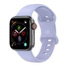 Small Size Silicone Watch Band For Apple Watch Ultra 49mm& Ultra 2 49mm / Series 9&8&7 45mm / SE 3&SE 2&6&SE&5&4 44mm / 3&2&1 42mm(Violet) - 1