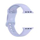 Small Size Silicone Watch Band For Apple Watch Ultra 49mm& Ultra 2 49mm / Series 9&8&7 45mm / SE 3&SE 2&6&SE&5&4 44mm / 3&2&1 42mm(Violet) - 3