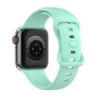 Small Size Silicone Watch Band For Apple Watch Ultra 49mm& Ultra 2 49mm / Series 9&8&7 45mm / SE 3&SE 2&6&SE&5&4 44mm / 3&2&1 42mm(Teal) - 2