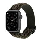 Wave Texture Nylon Watch Band For Apple Watch Ultra 49mm / Series 8&7 45mm / SE 2&6&SE&5&4 44mm / 3&2&1 42mm(ArmyGreen) - 1