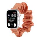 Scarf Hair Tie Watch Band For Apple Watch Ultra 49mm / Series 8&7 45mm / SE 2&6&SE&5&4 44mm / 3&2&1 42mm(Dark Orange) - 1