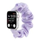 Scarf Hair Tie Watch Band For Apple Watch Ultra 49mm / Series 8&7 45mm / SE 2&6&SE&5&4 44mm / 3&2&1 42mm(Light Purple) - 1