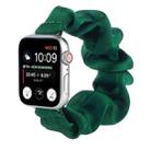 Scarf Hair Tie Watch Band For Apple Watch Ultra 49mm / Series 8&7 45mm / SE 2&6&SE&5&4 44mm / 3&2&1 42mm(Dark Green) - 1