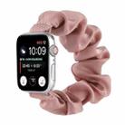 Scarf Hair Tie Watch Band For Apple Watch Ultra 49mm&Watch Ultra 2 49mm / Series 9&8&7 45mm / SE 3&SE 2&6&SE&5&4 44mm / 3&2&1 42mm(Lotus Root Pink) - 1