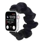 Scarf Hair Tie Watch Band For Apple Watch Series 9&8&7 41mm / SE 3&SE 2&6&SE&5&4 40mm / 3&2&1 38mm(Black) - 1