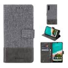 For Xiaomi Mi A3 MUXMA MX102 Horizontal Flip Canvas Leather Case with Stand & Card Slot & Wallet Function(Grey) - 1