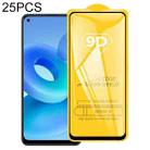 For OPPO A95 5G 25 PCS 9D Full Glue Full Screen Tempered Glass Film - 1