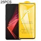 For OPPO K9 25 PCS 9D Full Glue Full Screen Tempered Glass Film - 1