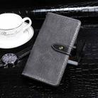 For OPPO Reno6 5G idewei Crocodile Texture Horizontal Flip Leather Case with Holder & Card Slots & Wallet(Grey) - 1