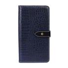 For OPPO Realme Narzo 30 5G idewei Crocodile Texture Horizontal Flip Leather Case with Holder & Card Slots & Wallet(Dark Blue) - 2