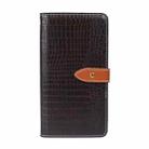 For OPPO Realme Narzo 30 5G idewei Crocodile Texture Horizontal Flip Leather Case with Holder & Card Slots & Wallet(Dark Brown) - 2