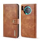 For Huawei Mate 30 DG.MING Crazy Horse Texture Flip Detachable Magnetic Leather Case with Holder & Card Slots & Wallet(Brown) - 1