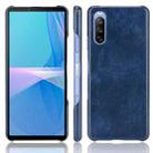 For Sony Xperia 1 III Shockproof Litchi Texture PC + PU Case(Blue) - 1