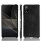 For Sony Xperia Ace II Shockproof Litchi Texture PC + PU Case(Black) - 1