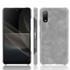 For Sony Xperia Ace II Shockproof Litchi Texture PC + PU Case(Grey) - 1