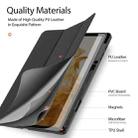 For Samsung Galaxy Tab S8+ / Tab S8 Plus /  Tab S7 FE / Tab S7+ DUX DUCIS Domo Series Horizontal Flip Magnetic PU Leather Case with Three-folding Holder & Wake-up / Sleep Function(Black) - 8