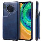 For Huawei Mate 30 Calf Texture Horizontal Flip Leather Case with Holder & Card Slots & Frame(Blue) - 1