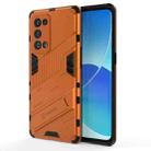 For OPPO Reno6 Pro+ 5G Punk Armor 2 in 1 PC + TPU Shockproof Case with Invisible Holder(Orange) - 1