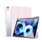 DUX DUCIS TOBY Series Shockproof PU Leather + PC + TPU Horizontal Flip Case with Holder & Pen Slot & Sleep / Wake-up Function For iPad Air 2022 / 2020 10.9(Pink) - 1