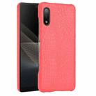 For Sony Xperia Ace II Shockproof Crocodile Texture PC + PU Case(Red) - 1