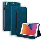 For iPad 9.7 2018 & 2017 / Pro 9.7 / Air 2 Business Shockproof Horizontal Flip Leather Case with Holder & Card Slots & Photo Frame & Pen Slot & Sleep / Wake-up Function(Blue) - 1