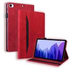 For iPad Mini 5 / 4 / 3 / 2 / 1 Business Shockproof Horizontal Flip Leather Case with Holder & Card Slots & Photo Frame & Pen Slot & Sleep / Wake-up Function(Red) - 1