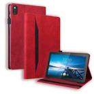 For Lenovo M10 FHD REL TB-X605FC / TB-X605LC Business Shockproof Horizontal Flip Leather Case with Holder & Card Slots & Photo Frame & Pen Slot & Sleep / Wake-up Function(Red) - 1