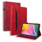 For Amazon Fire HD 10 2023 / 10 Plus 2021 Business Shockproof Horizontal Flip Leather Case with Holder & Card Slots & Photo Frame & Pen Slot & Sleep / Wake-up Function(Red) - 1