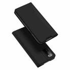 For Samsung Galaxy A03s (166.6mm) DUX DUCIS Skin Pro Series Horizontal Flip PU + TPU Leather Case with Holder & Card Slots(Black) - 1