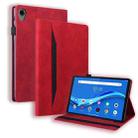 For Lenovo Tab M8 FHD TB-8505F / TB-8705X 8.0 inch Business Shockproof Horizontal Flip Leather Case with Holder & Card Slots & Photo Frame & Pen Slot(Red) - 1