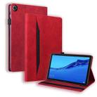 For Huawei MediaPad C5 / M5 10.1 inch Business Shockproof Horizontal Flip Leather Case with Holder & Card Slots & Photo Frame & Pen Slot(Red) - 1