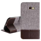 For Galaxy A7 (2017) MUXMA MX102 Horizontal Flip Canvas Leather Case with Stand & Card Slot & Wallet Function(Brown) - 1