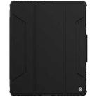 For iPad Pro 12.9 2022 / 2021 / 2020 NILLKIN Bumper Pro Horizontal Flip Leather Tablet Case with Pen Slot & Holder & Sleep / Wake-up Function(Black) - 1