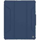 For iPad Pro 12.9 2022 / 2021 / 2020 NILLKIN Bumper Pro Horizontal Flip Leather Tablet Case with Pen Slot & Holder & Sleep / Wake-up Function (Blue) - 1