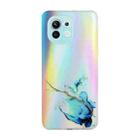 For Xiaomi Mi 11 Laser Marble Pattern Clear TPU Shockproof Protective Case(Blue) - 1