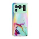 For Xiaomi Mi 11 Ultra Laser Marble Pattern Clear TPU Shockproof Protective Case(Green) - 1