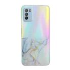 For Xiaomi Poco M3 Laser Marble Pattern Clear TPU Shockproof Protective Case(Grey) - 1