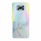 For Xiaomi Poco X3 / X3 Pro / X3 NFC Laser Marble Pattern Clear TPU Shockproof Protective Case(Grey) - 1