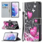 For Samsung Galaxy S21 5G Colored Drawing Pattern Horizontal Flip PU Leather Case with Holder & Card Slots & Wallet & Lanyard(Be Careful) - 1