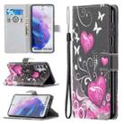 For Samsung Galaxy S21+ 5G Colored Drawing Pattern Horizontal Flip PU Leather Case with Holder & Card Slots & Wallet & Lanyard(Be Careful) - 1