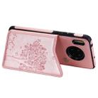 For Huawei Mate 30 Cat Tree Embossing Pattern Shockproof Protective Case with Card Slots & Photo Frame(Rose Gold) - 6